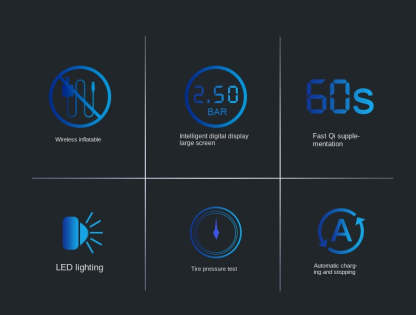 Portable Wireless Digital Car Tire Inflator Machine-xinru