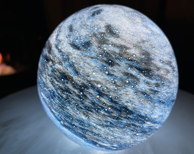 Glass Dome Lamp Sphere Round Ball Planet Moon Night Light-xinru