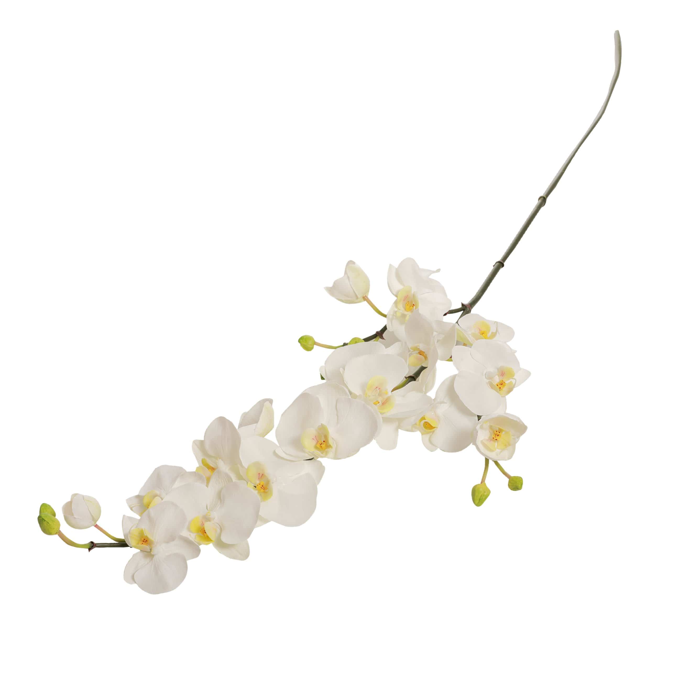 Artificial White Spray Orchid Phalaenopsis 42"-xinru shop