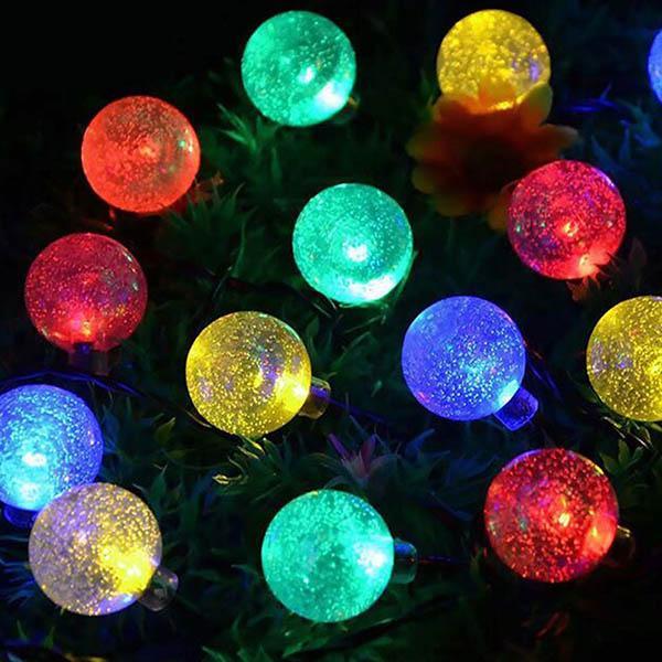 30 LED Solar Bubble Beads Patio String Lights-xinru shop