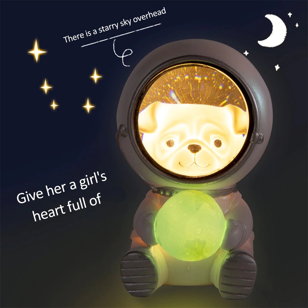 Pet Astronaut LED Moon Lamp Night Lights-xinru