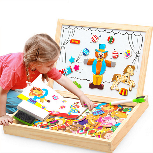 Wooden Magnetic Toys Kids 3D Puzzle Box Puzzle-xinru