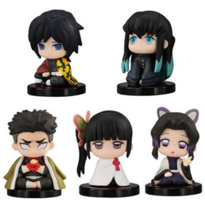 5 Style/Set Q Version Demon Slayer Sitting Ghost Doll Tanjiro Figure-xinru