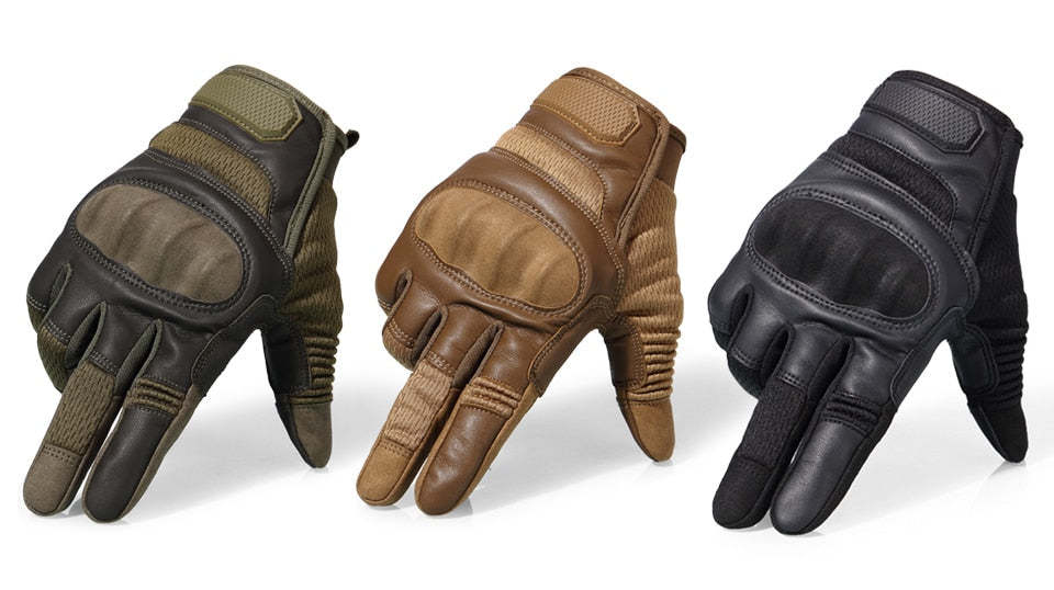 Drop Resistant Abrasion Resistant Knuckle Protection Tactical Gloves-xinru