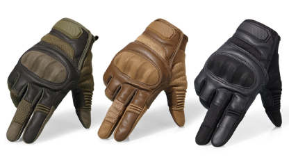 Drop Resistant Abrasion Resistant Knuckle Protection Tactical Gloves-xinru