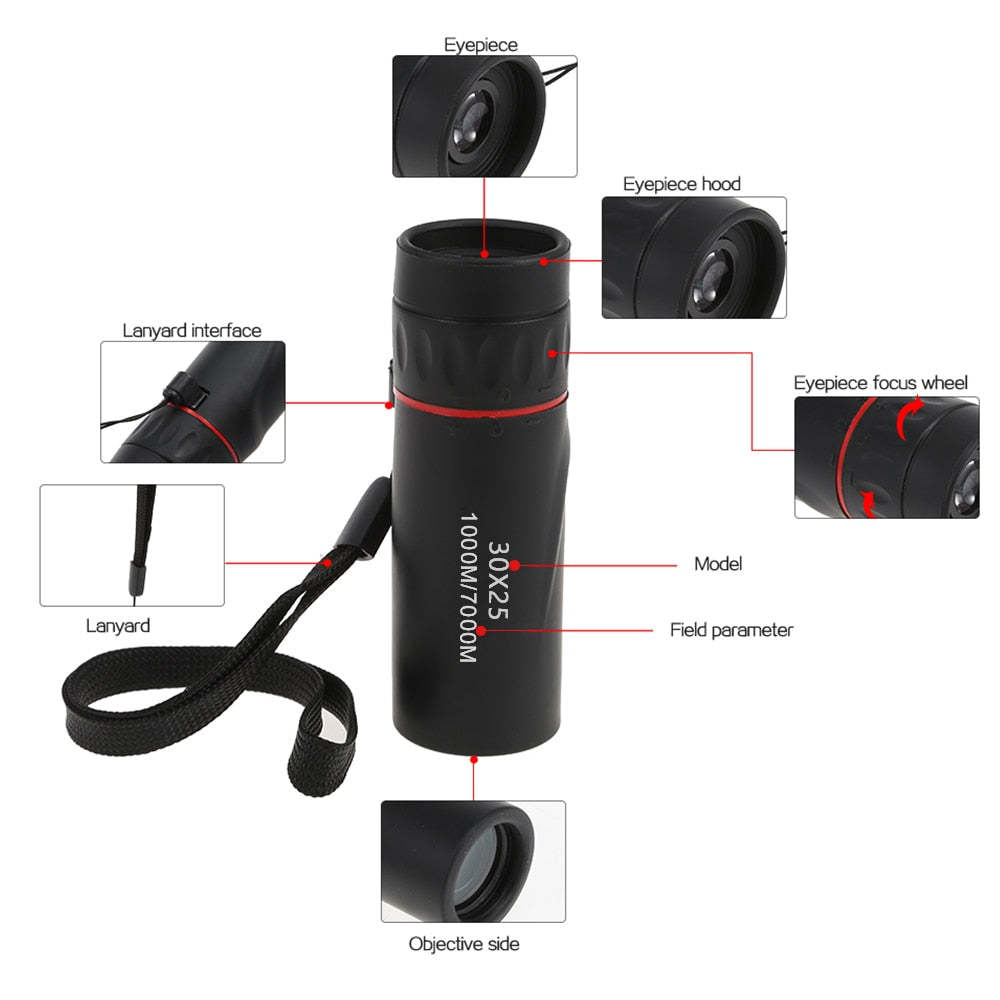 Waterproof Mini Portable Military Zoom High List Binoculars-xinru