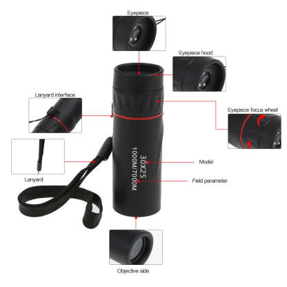 Waterproof Mini Portable Military Zoom High List Binoculars-xinru