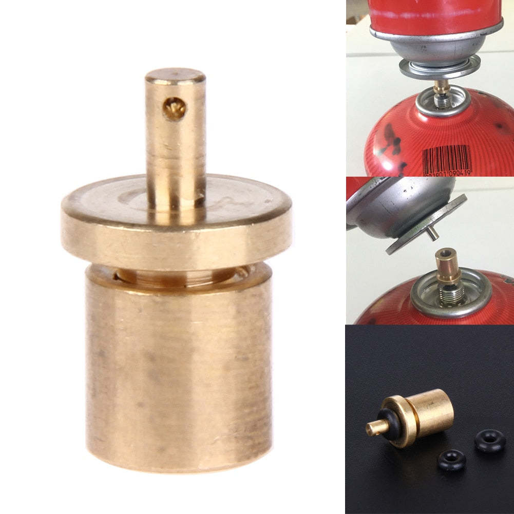 Camping Stove Metal Gas Refill Adapter For Outdoor Hiking-xinru