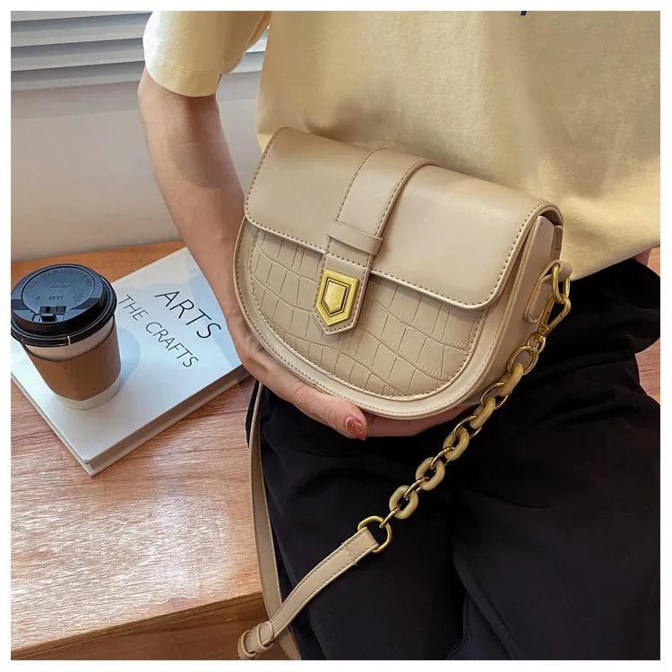 ワニのパターンショルダーバッグ-xinru shop