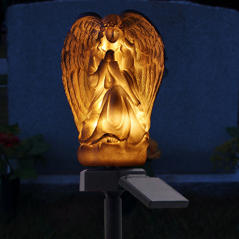 Solar Praying Angle Statue Garden Light-xinru