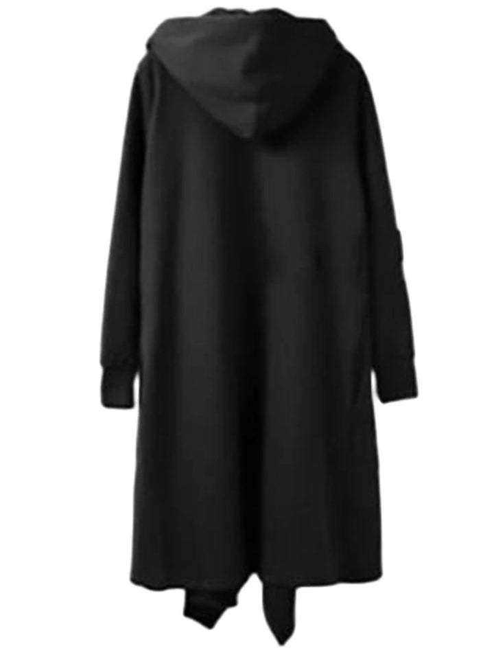 Men's Casual Cape Street Fashion Hip Hop Hooded Windbreaker-xinru