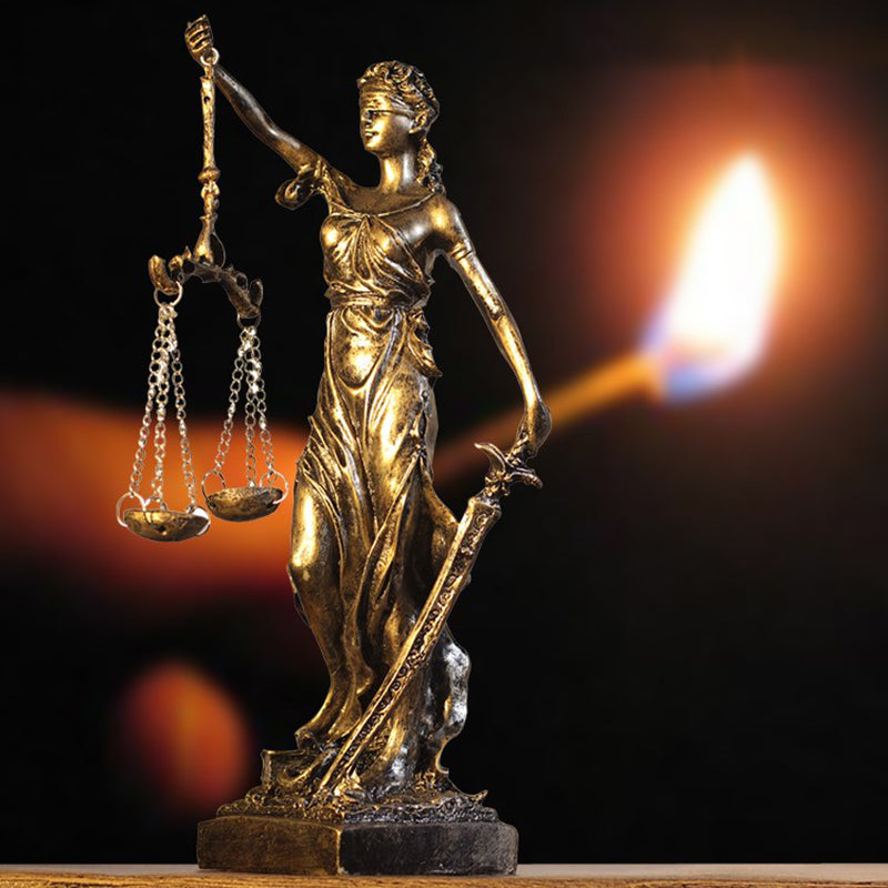 Greek Justice Goddess Statue Angels Resin Sculpture Home Decoration Accessories-xinru