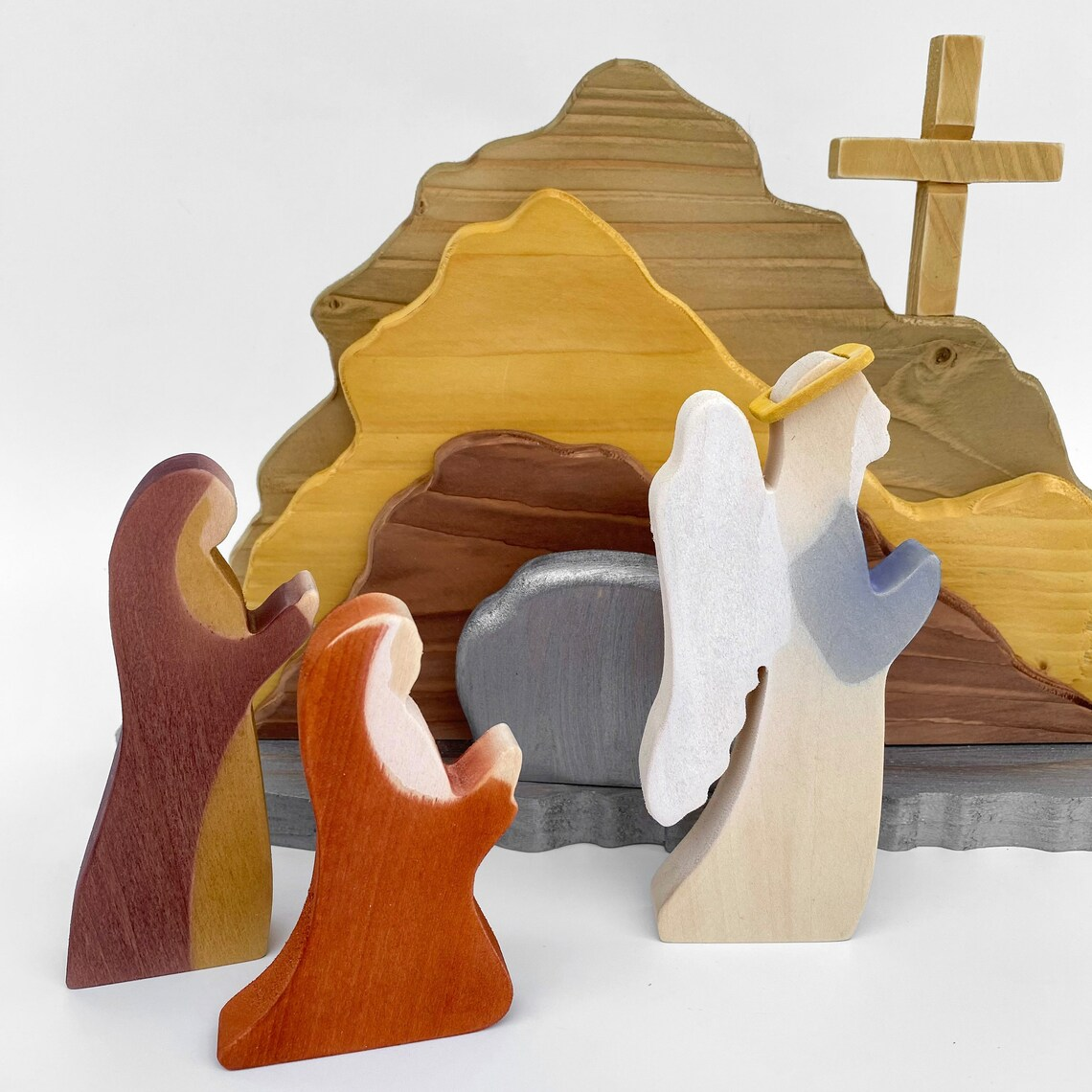 Easter Scene Wooden Decoration-xinru