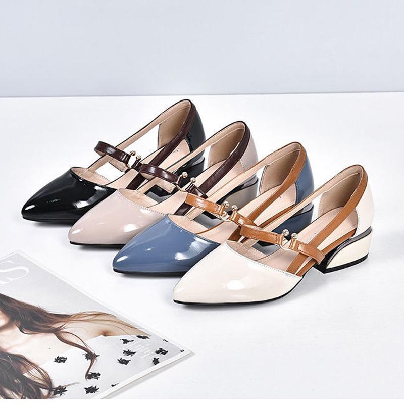 Spring and summer leather casual shoes-xinru