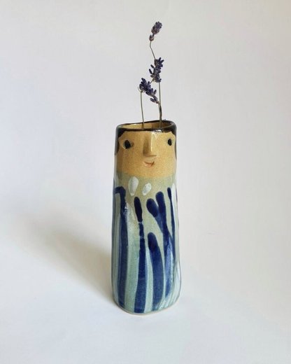 Spring Home Resin Hand Painted Floral Vase-xinru