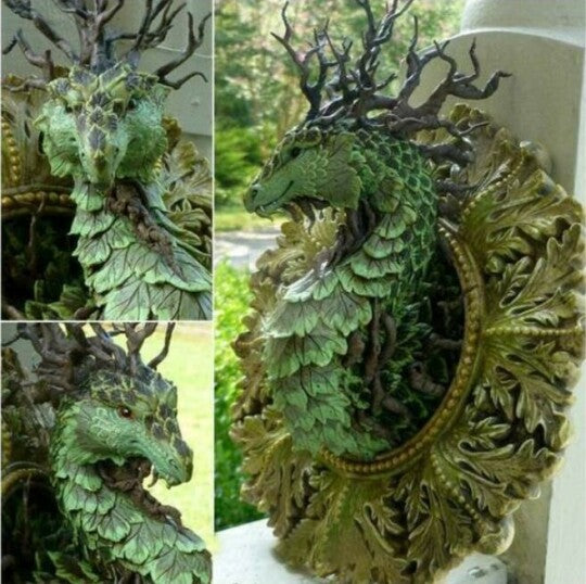 Forest Dragon Resin Statues Wall Decor For Home indoor-xinru