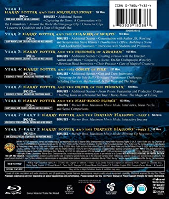 Harry Potter: Complete 8-Film Collection (Blu-ray)-xinru shop