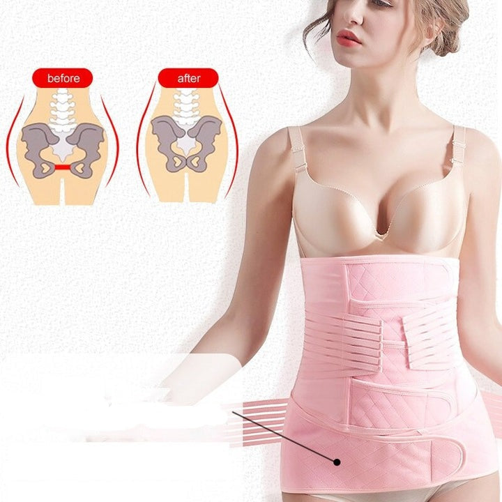 Postpartum Belly Band Back Support Recovery Belt Wraps Beige-xinru