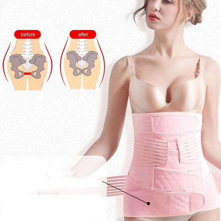 Postpartum Belly Band Back Support Recovery Belt Wraps Beige-xinru