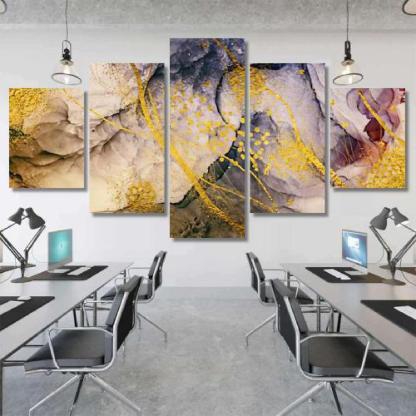 Exotic Art Golden Swirl Artistic Design-xinru shop