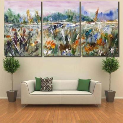 Blooming Field Meadows Landscape-xinru shop