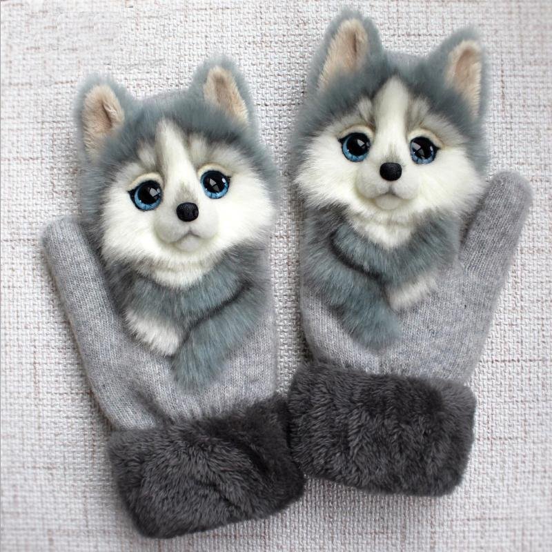 Cute Winter Animal Gloves-xinru shop