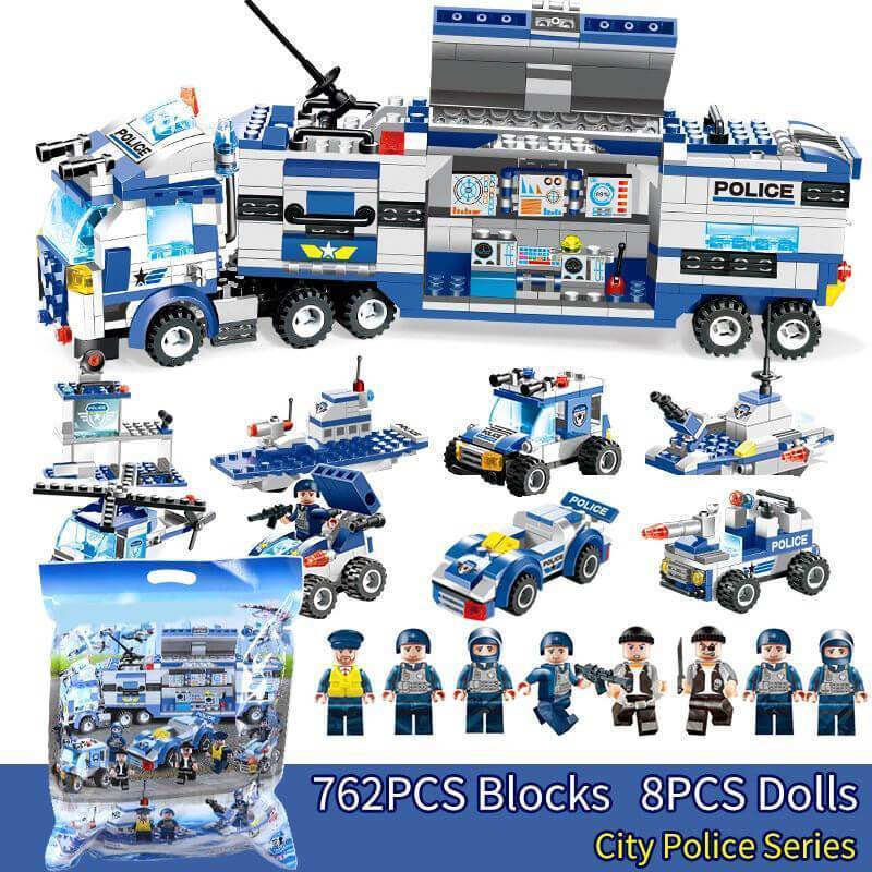 Portable City Police Building Bricks Set Toy-xinru
