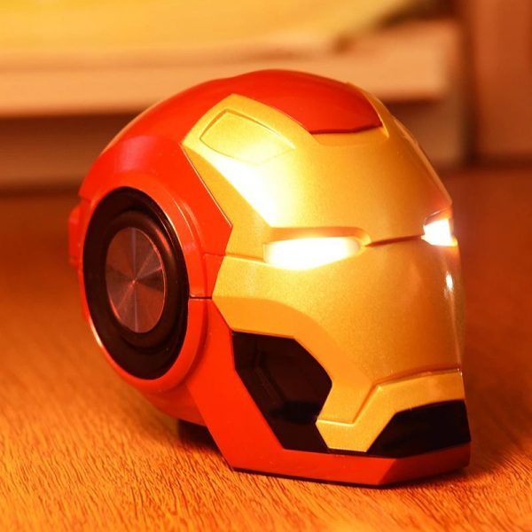 Iron Man Helmet Bluetooth Speaker with Light Up LED-xinru