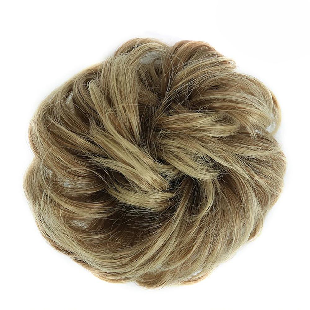Natural Look Synthetic Messy Hair Bun Scrunchie Extension-xinru