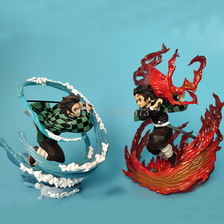 Demon Slayer Anime Figure Kamado Tanjirou Hinokami Kagura Action Figure-xinru