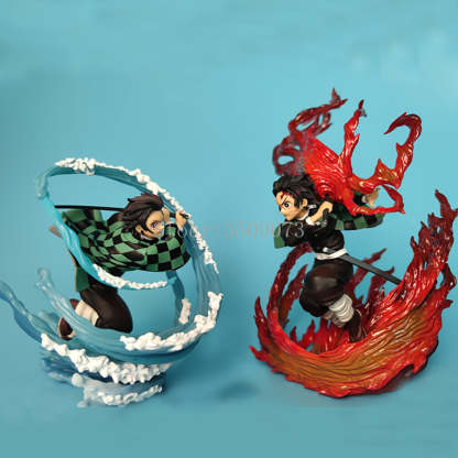 Demon Slayer Anime Figure Kamado Tanjirou Hinokami Kagura Action Figure-xinru