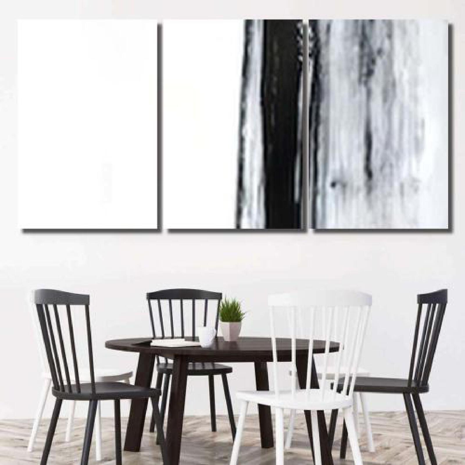 Black White Abstract Art Painting-xinru shop