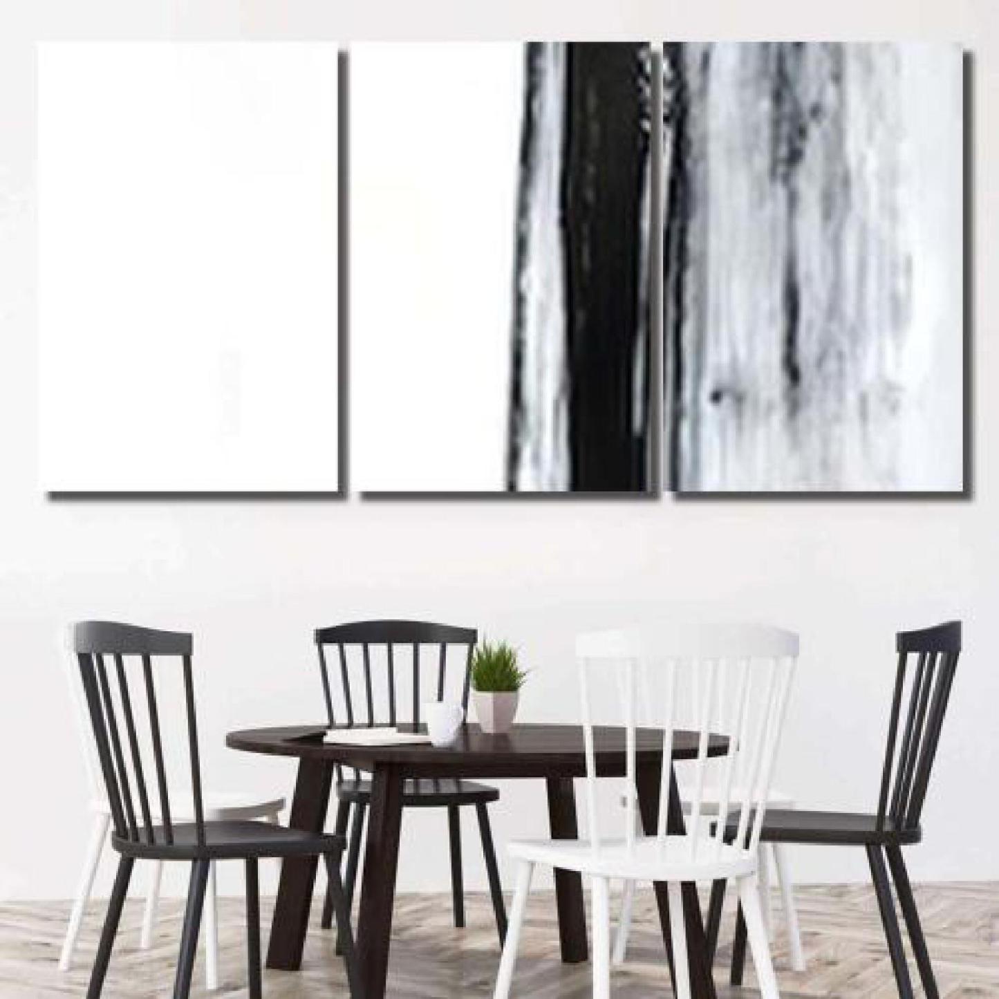 Black White Abstract Art Painting-xinru shop