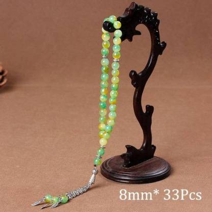 Natural Stone Agates Tassel Rosary Meditation Prayer Bead-xinru