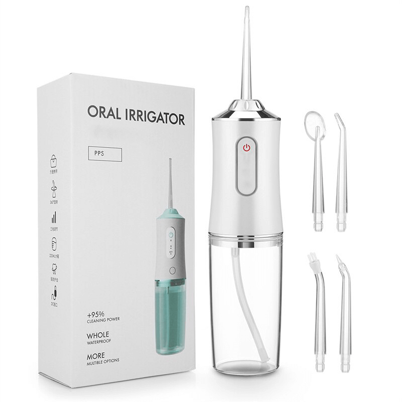Portable Dental Water Irrigator Usb Rechargeable 4 Jet Tips-xinru