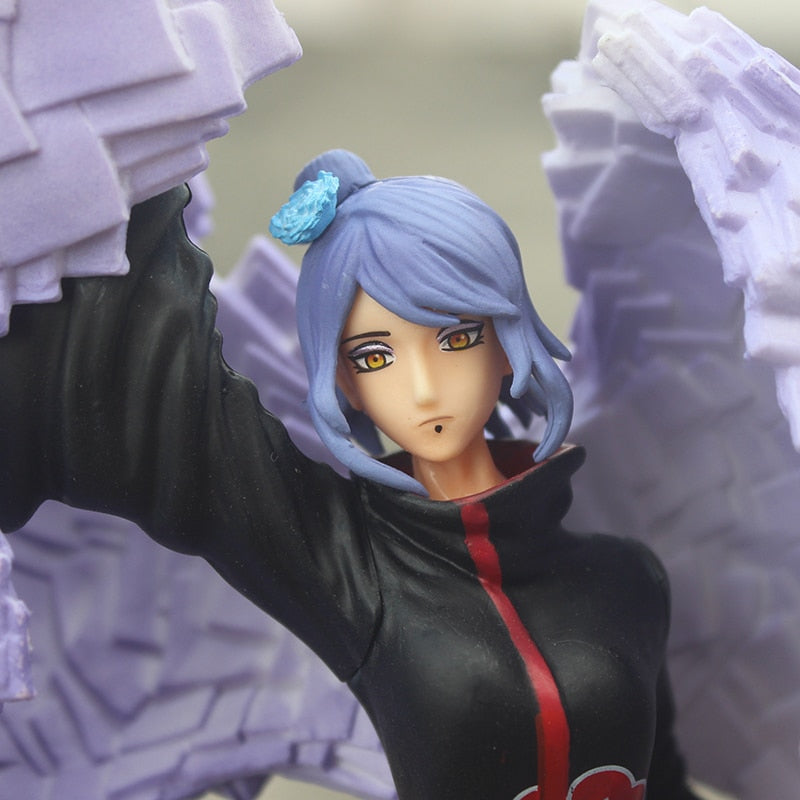 Anime Naruto Shippuden Akatsuki Konan Collectible PVC Model Figure Toy-xinru