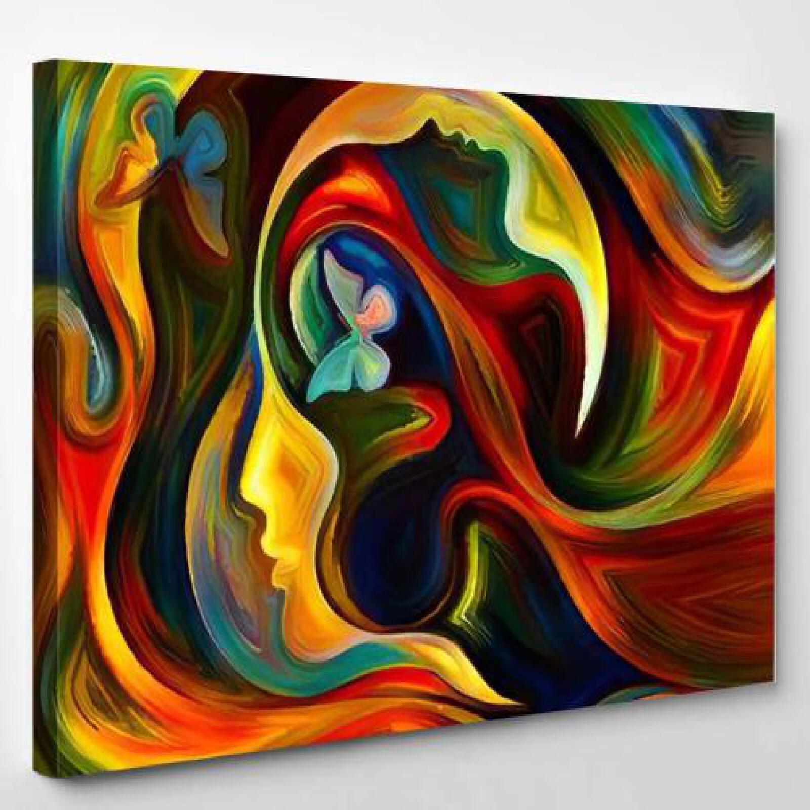 Colors Mind Series Artistic Abstract Composed-xinru shop
