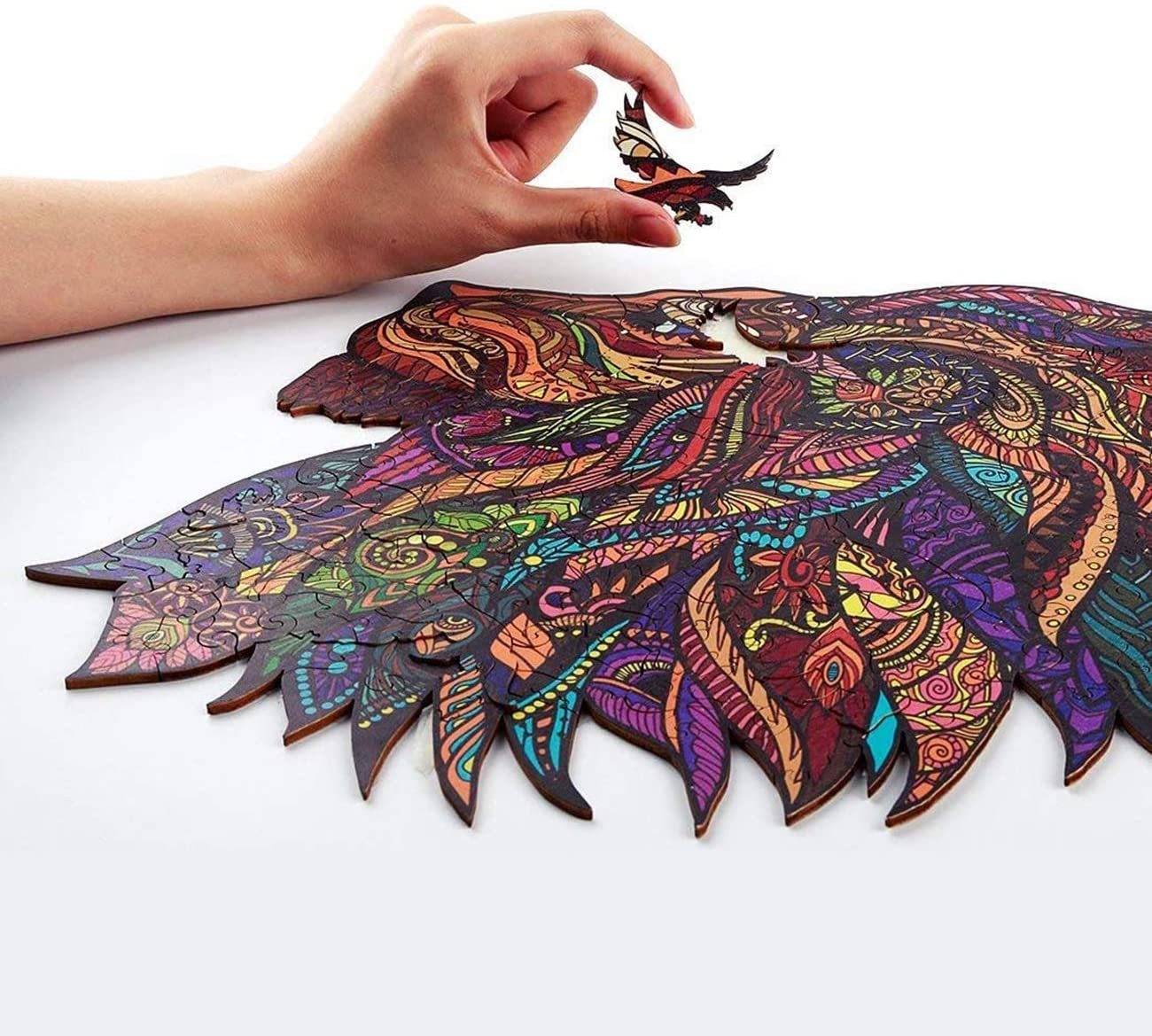 Unique Shape Wooden Jigsaw Puzzles - Lion King-xinru