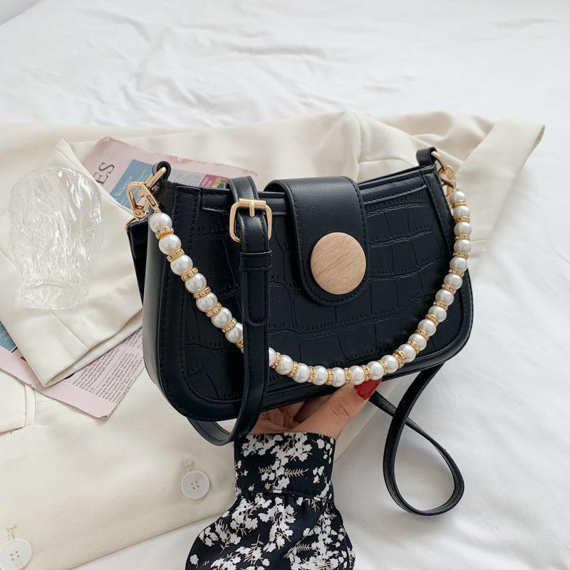 パールチェーンショルダーバッグ-xinru shop