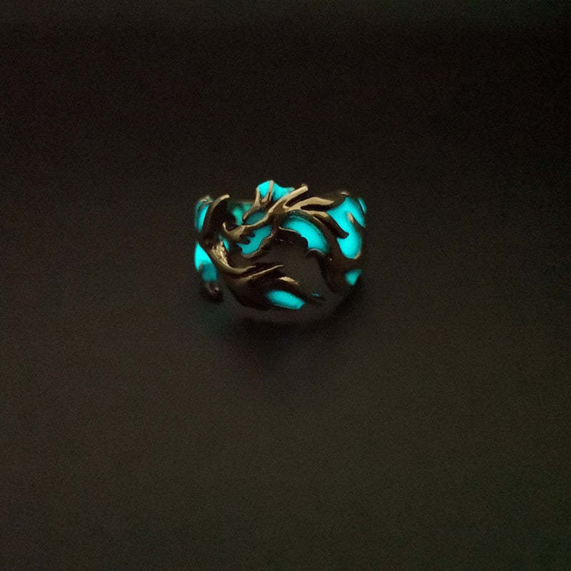 Hypoallergenic Luminous Dragon Ring  Favors For Women and Men-xinru