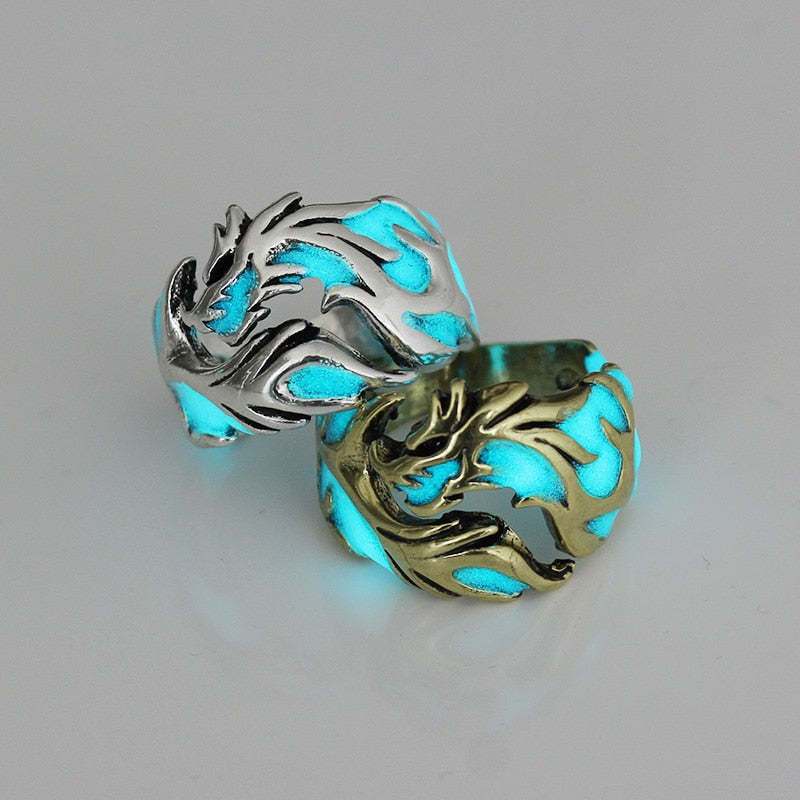 Hypoallergenic Luminous Dragon Ring  Favors For Women and Men-xinru