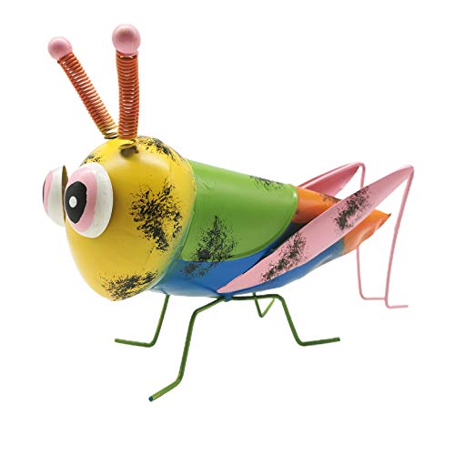 Metal Garden Art Garden Statue Grasshopper Statue Yard Lawn Ornament-xinru