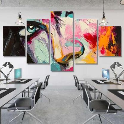 Fantasy Woman Colorful Portrait Abstract Pop-xinru shop