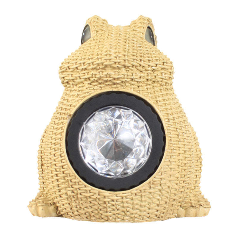 Outdoor Waterproof LED Solar Lamp Resin Craft Animal Sculpture-xinru