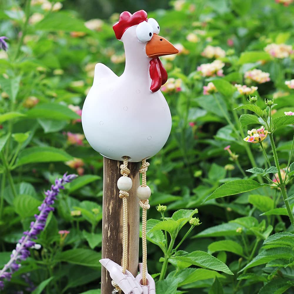 Resin Chicken Figurines Yard Art Decor-xinru