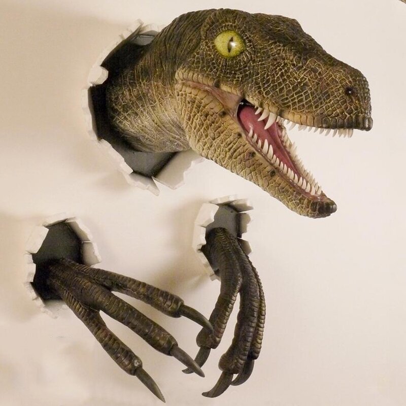 Wall Bursting Velociraptor Decorations-xinru