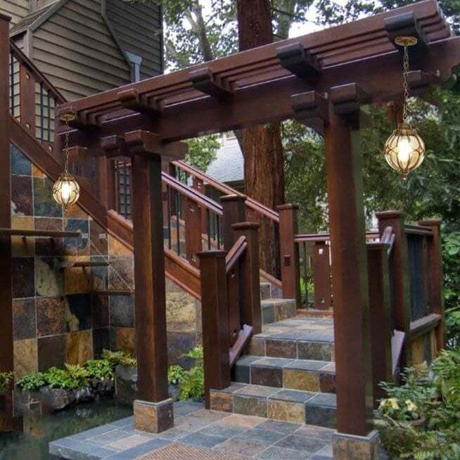 European Retro Spherical 1-Light Outdoor Waterproof Pendant Light-xinru