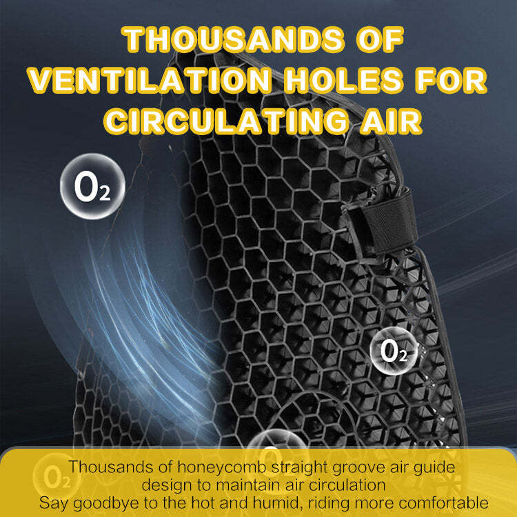 Universal Motorcycle Comfort Gel Seat Cushion Pillow Pad Pressure Relief Cover-xinru