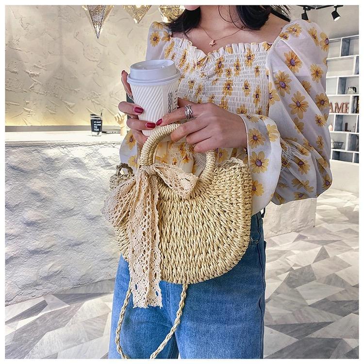 ストローバッグショルダーメッセンジャーバッグ-xinru shop