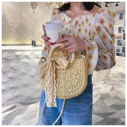 ストローバッグショルダーメッセンジャーバッグ-xinru shop